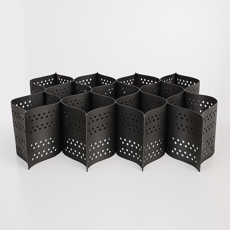 Детальная картинка для анонса Георешетка с перфорацией 2300 x 9000 высота 200 мм.