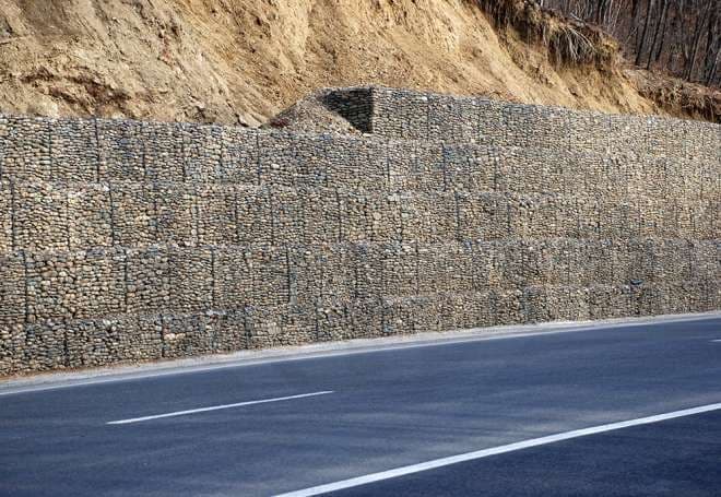 Габионы для подпорной стены в Краснодаре